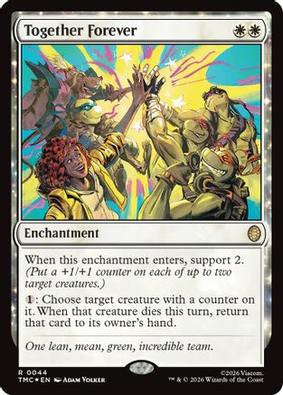 Together Forever (Surge Foil) (TMC-044) - Commander: Teenage Mutant Ninja Turtles Foil