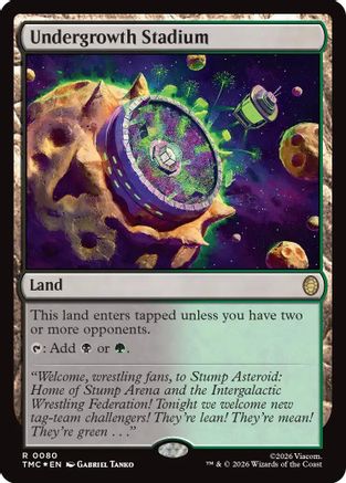 Undergrowth Stadium (Surge Foil) (TMC-080) - Commander: Teenage Mutant Ninja Turtles Foil