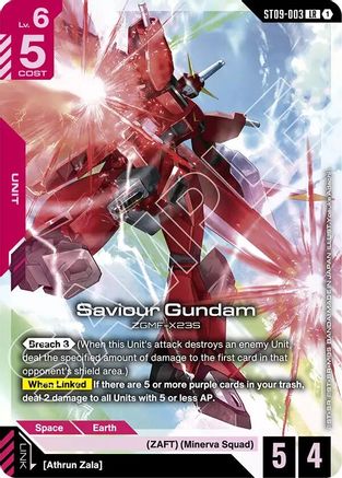 Saviour Gundam (ST09-003) - Starter Deck 09 Destiny Ignition Holofoil