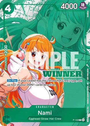 Nami (Winner Pack 2026 Vol. 2) (P-102) - One Piece Promotion Cards Foil