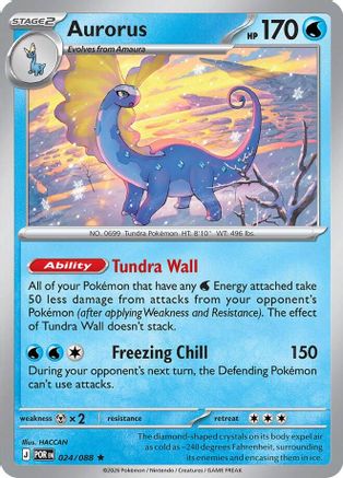 Aurorus 024/088 - ME03 Perfect Order Reverse Holofoil