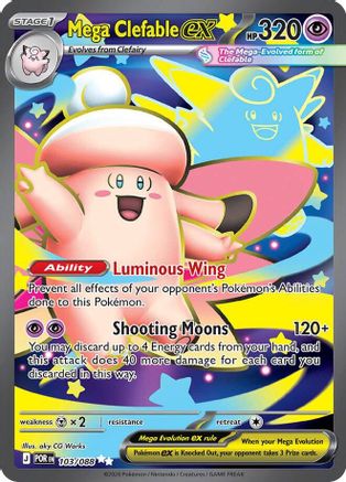 Mega Clefable ex 103/088 - ME03 Perfect Order Holofoil