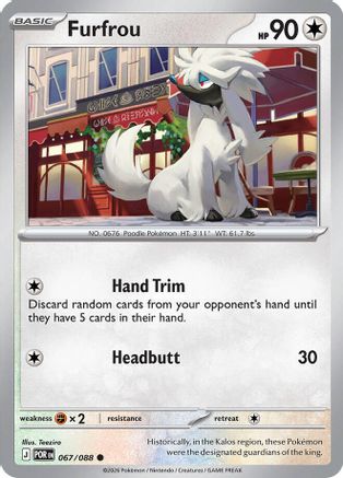 Furfrou 067 - ME03 Perfect Order Reverse Holofoil