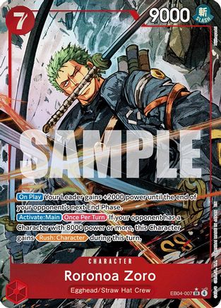 Roronoa Zoro (EB04-007) (Alternate Art) (EB04-007) - Adventure on Kami's Island Foil
