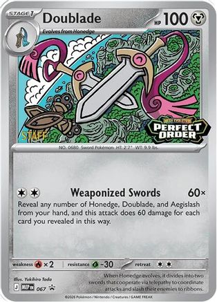 Doublade [Staff] 067/null - ME Mega Evolution Promo Holofoil