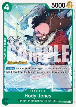 Hody Jones (OP15-033) - Adventure on Kami's Island Release Event Cards