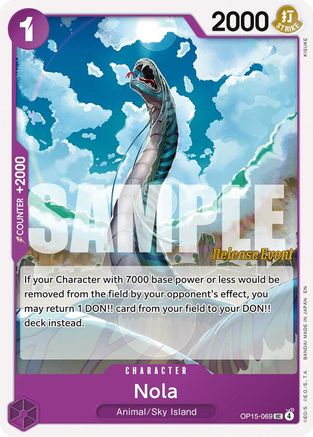 Nola (OP15-069) - Adventure on Kami's Island Release Event Cards