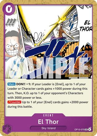 El Thor (OP15-075) - Adventure on Kami's Island Release Event Cards