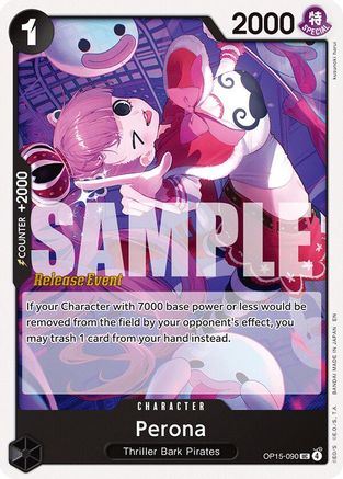 Perona (OP15-090) - Adventure on Kami's Island Release Event Cards