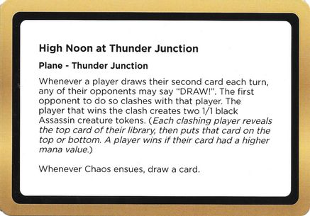 High Noon at Thunder Junction (Black Lotus Unknown Planechase) (OVER-) - Oversize Cards