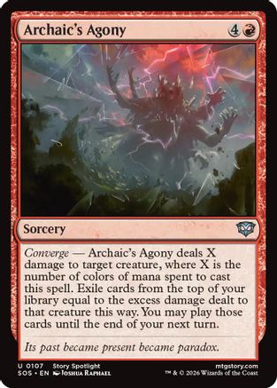 Archaic's Agony (SOS-107) - Secrets of Strixhaven Foil