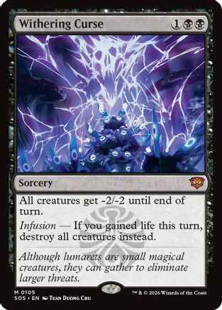 Withering Curse (SOS-105) - Secrets of Strixhaven Foil