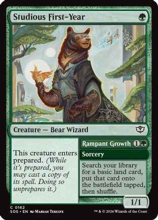 Studious First-Year (SOS-162) - Secrets of Strixhaven Foil