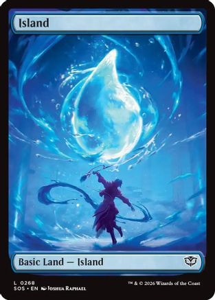 Island (0268) (SOS-268) - Secrets of Strixhaven Foil
