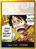 DON!! Card (Luffy) (Gold) - Adventure on Kami's Island Foil