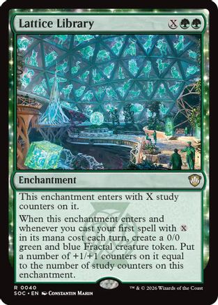 Lattice Library (SOC-040) - Commander: Secrets of Strixhaven