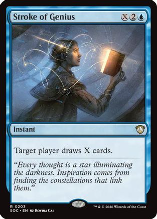 Stroke of Genius (SOC-203) - Commander: Secrets of Strixhaven