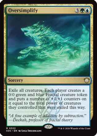 Oversimplify (SOC-322) - Commander: Secrets of Strixhaven