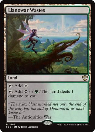 Llanowar Wastes (SOC-383) - Commander: Secrets of Strixhaven