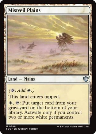 Mistveil Plains (SOC-386) - Commander: Secrets of Strixhaven