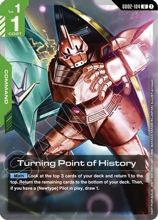 Turning Point of History (Store Tournament Participant Pack 04) (GD02-104) - Gundam Promotional Cards Holofoil