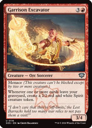 Garrison Excavator (SOS-116) - Secrets of Strixhaven Foil