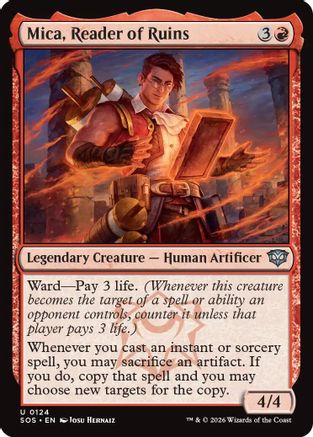 Mica, Reader of Ruins (SOS-124) - Secrets of Strixhaven Foil