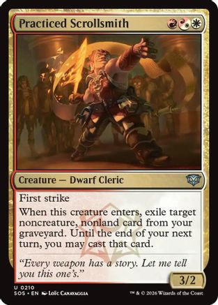 Practiced Scrollsmith (SOS-210) - Secrets of Strixhaven Foil