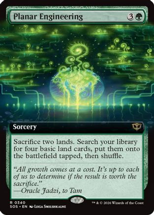 Planar Engineering (Extended Art) (SOS-340) - Secrets of Strixhaven