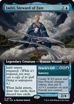 Jadzi, Steward of Fate (Extended Art) (SOS-318) - Secrets of Strixhaven Foil