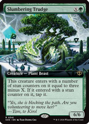 Slumbering Trudge (Extended Art) (SOS-341) - Secrets of Strixhaven Foil