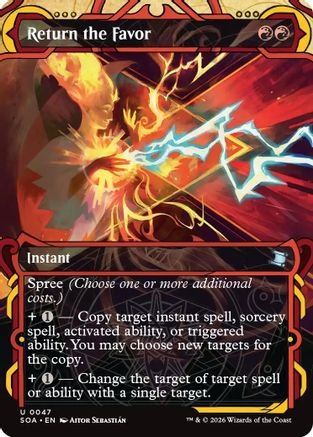 Return the Favor (SOA-047) - Secrets of Strixhaven: Mystical Archive Foil