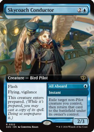 Skycoach Conductor (Extended Art) (SOS-322) - Secrets of Strixhaven Foil