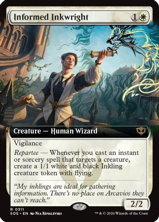 Informed Inkwright (Extended Art) (SOS-311) - Secrets of Strixhaven