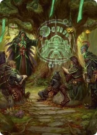 Sylvan Library Art Card (ASSOS-042) - Art Series: Secrets of Strixhaven