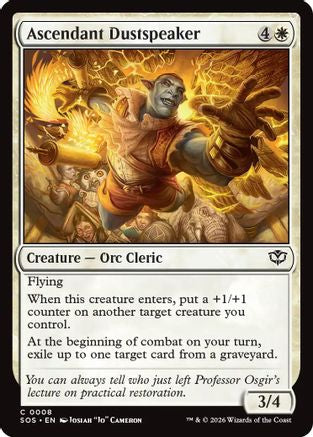 Ascendant Dustspeaker (SOS-008) - Secrets of Strixhaven Foil