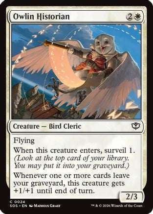Owlin Historian (SOS-024) - Secrets of Strixhaven