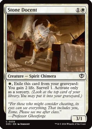Stone Docent (SOS-036) - Secrets of Strixhaven