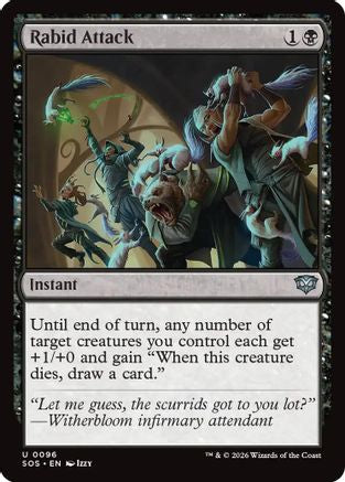 Rabid Attack (SOS-096) - Secrets of Strixhaven Foil