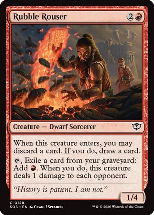 Rubble Rouser (SOS-128) - Secrets of Strixhaven Foil