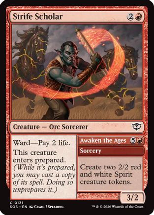 Strife Scholar (SOS-131) - Secrets of Strixhaven Foil