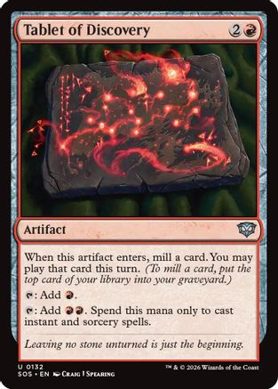 Tablet of Discovery (SOS-132) - Secrets of Strixhaven Foil