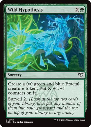 Wild Hypothesis (SOS-167) - Secrets of Strixhaven Foil