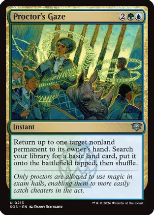 Proctor's Gaze (SOS-213) - Secrets of Strixhaven Foil