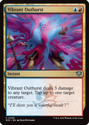 Vibrant Outburst (SOS-240) - Secrets of Strixhaven