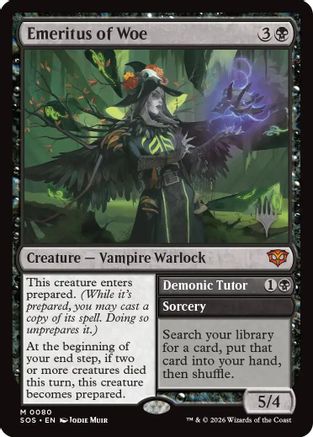 Emeritus of Woe (PPSOS-080) - Promo Pack: Secrets of Strixhaven Foil