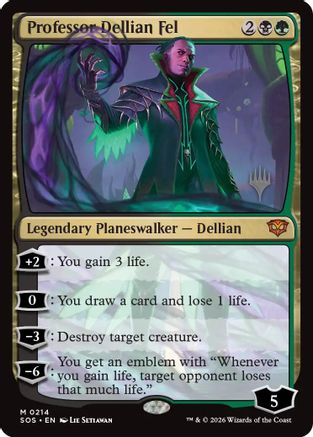 Professor Dellian Fel (PPSOS-214) - Promo Pack: Secrets of Strixhaven