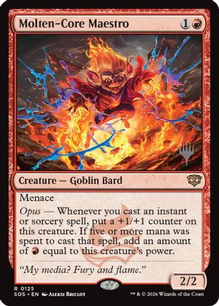 Molten-Core Maestro (PPSOS-125) - Promo Pack: Secrets of Strixhaven Foil