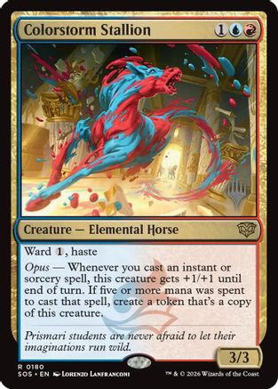 Colorstorm Stallion (PPSOS-180) - Promo Pack: Secrets of Strixhaven Foil