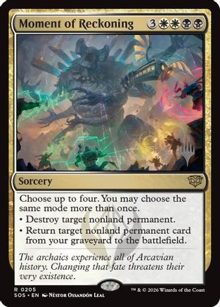 Moment of Reckoning (PPSOS-205) - Promo Pack: Secrets of Strixhaven Foil